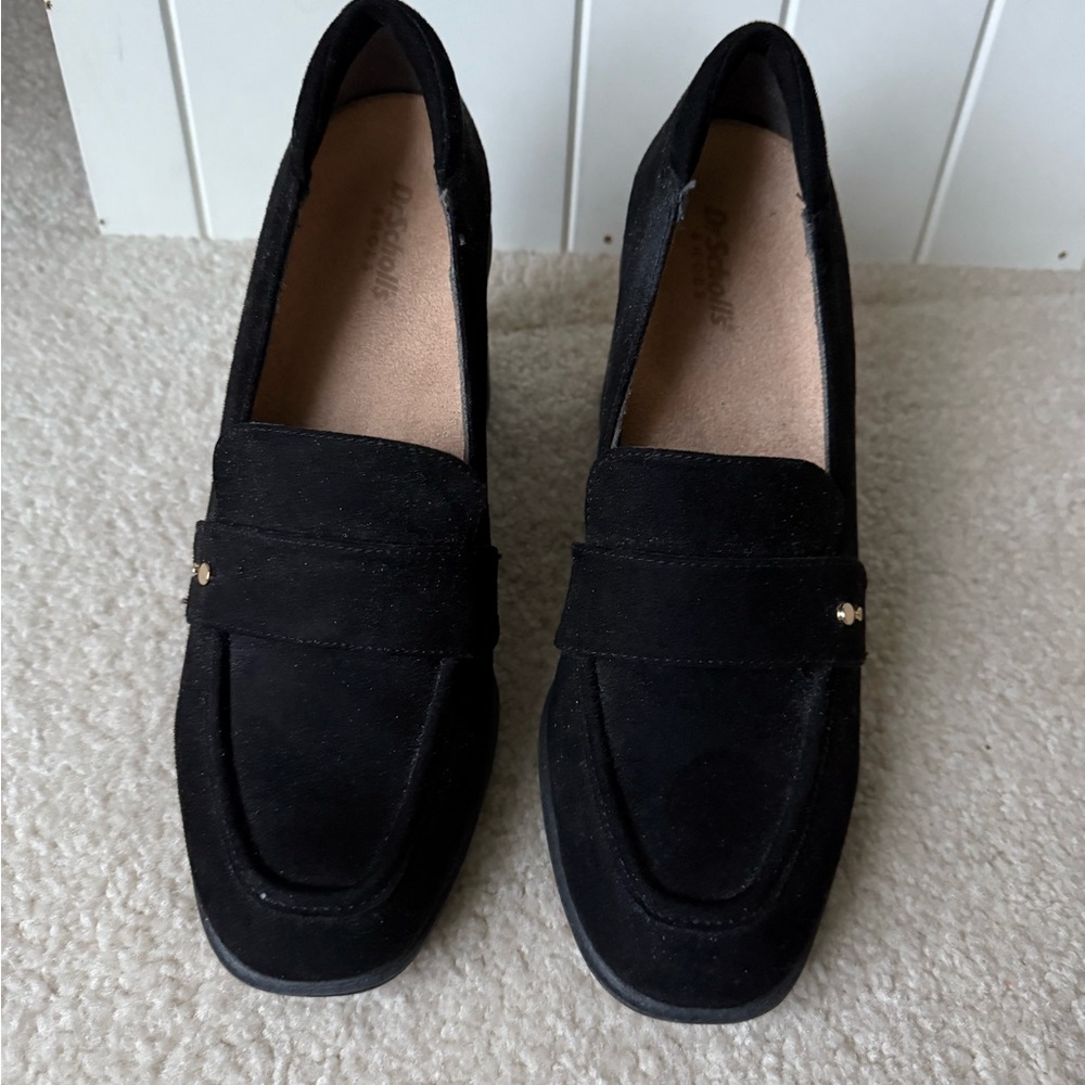 Dr Scholl’s Women's Black suede Rumors Loafers pump size 8.5 new without box